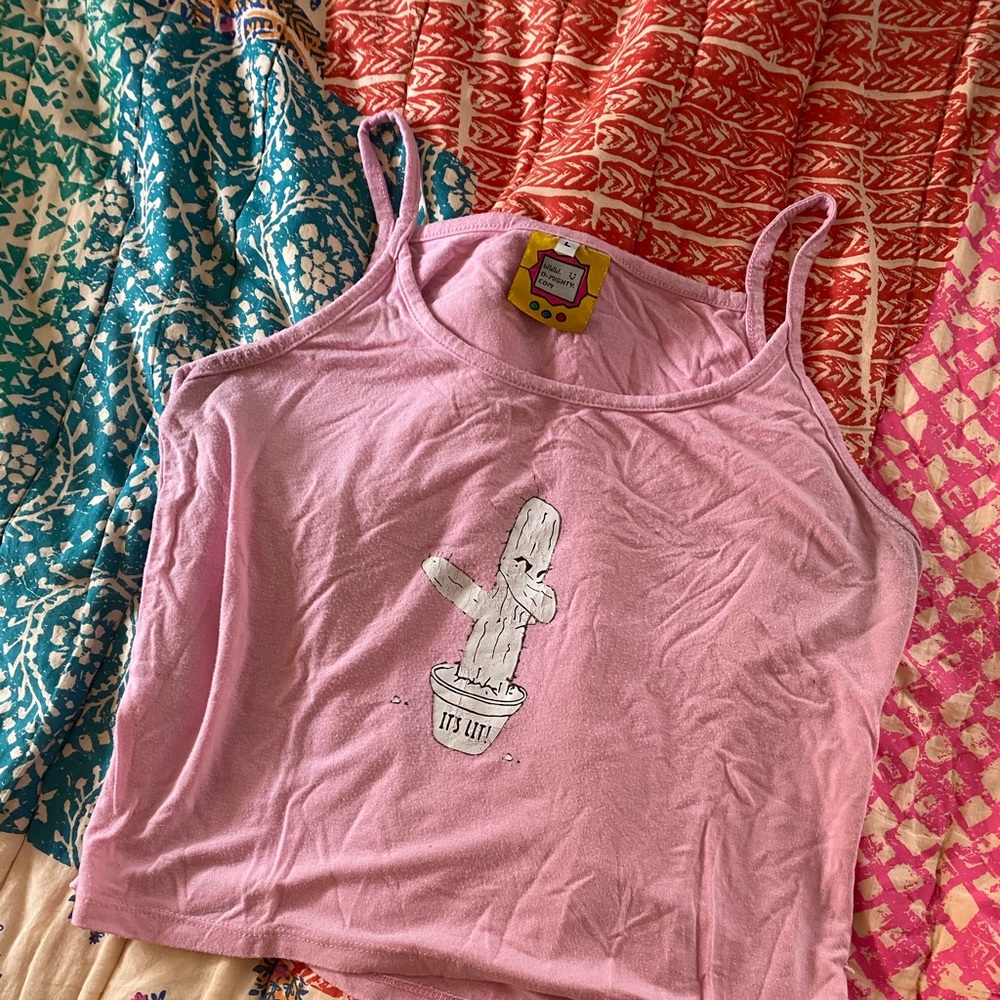 Omighty it’s lit cactus tank top